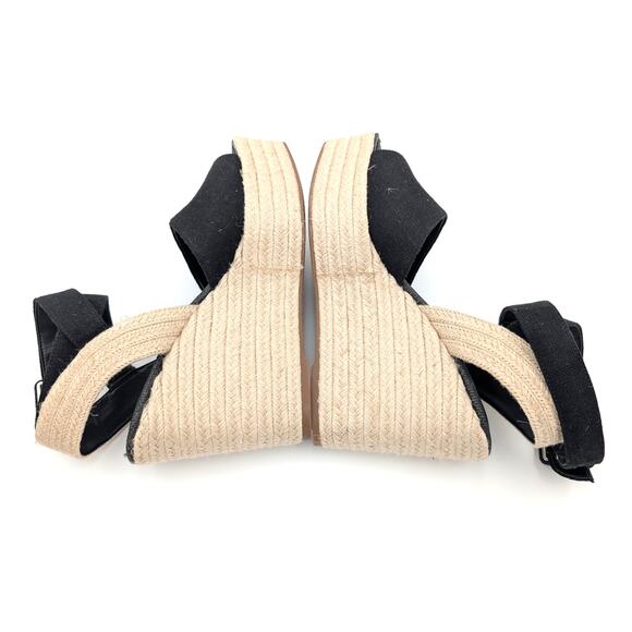 Sam Edelman Vada Wedge Ankle Strap Sandal Women's Black Size US10 EU40 - Picture 5 of 10